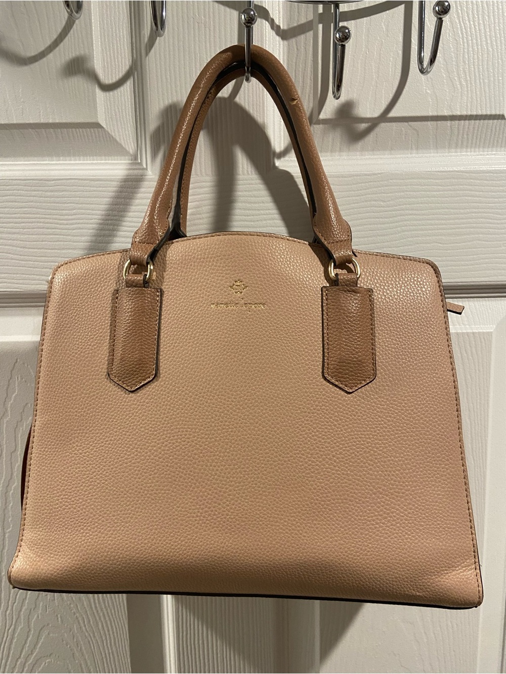 👜 Nanette Lepore Satchel - Nude with Brown Sides 👜